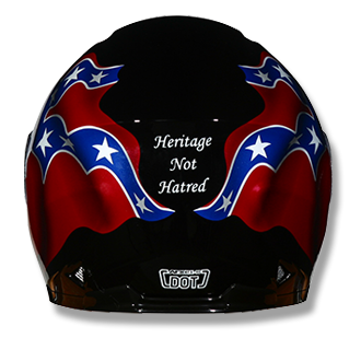 Rebel flag dirt bike helmet on sale